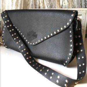 Harley Davidson Black Leather Purse/Bag
